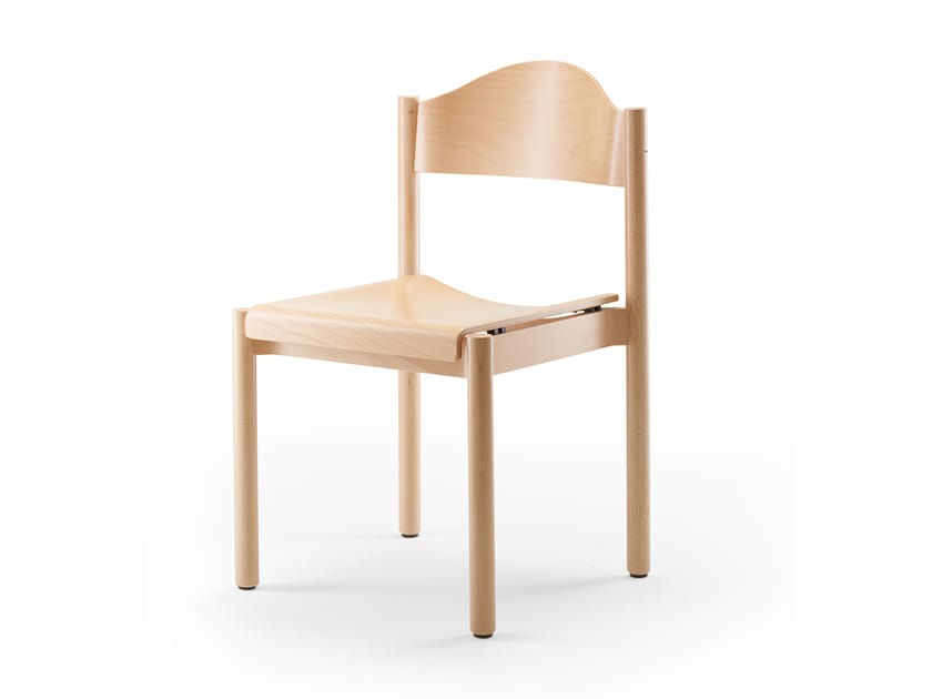 Деревянный штабелируемый стул SCHNEEWEISS interior Елена ARCH-00117671