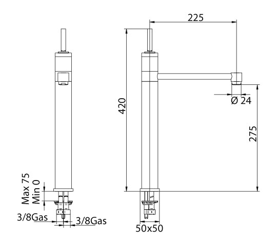 151120SN00 Смеситель Bandini Coco Santreyd - Вид №1