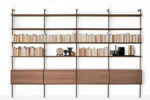 Living Divani Книжный шкаф с креплением от пола к потолку