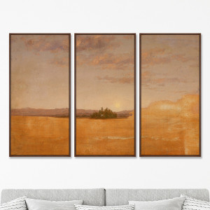 90603475 Репродукция картины на холсте из 3-х частей "Landscape sketch. 1847г" 105x157 см STLM-0302427 КАРТИНЫ В КВАРТИРУ
