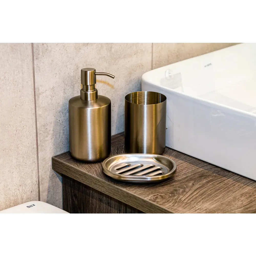 Мыльница Аквадекор Kropp нержавеющая сталь цвет серебристый STLM-2084565 - Вид №2