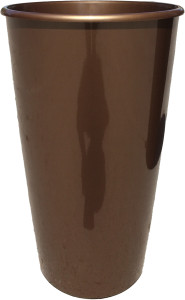 1200-13 Горшок д. цветов Le cone d=35 41Л(18л) Бронза кор.лак Цветочная коллекция