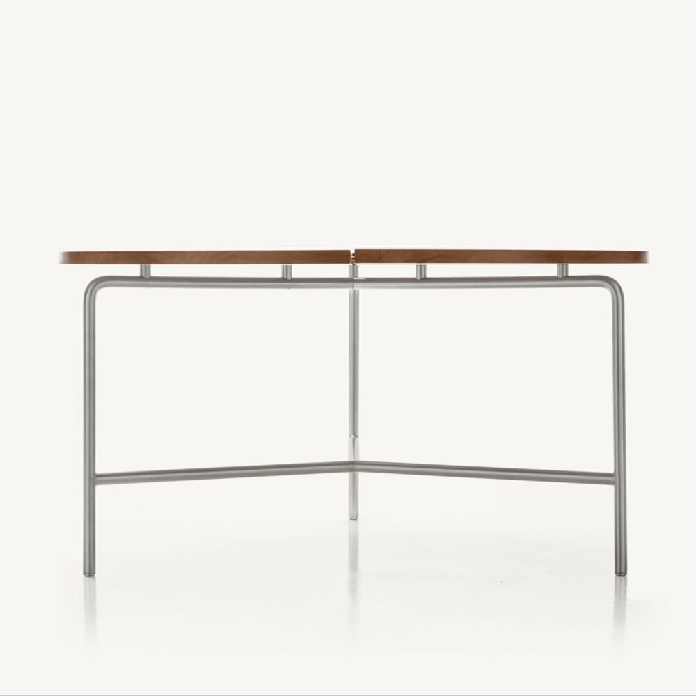 Круглый стол из нержавеющей стали и дерева BassamFellows ARCH-00146156 - Вид №4