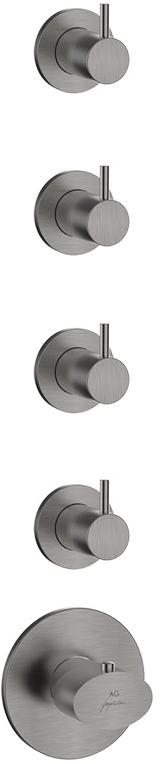 GUGLIELMI Встраиваемый термостатический смеситель для душа на 5 отверстий Ag Fiin00986 - Вид №1