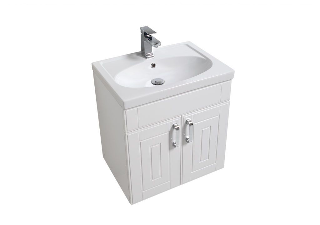 Тумба с раковиной Aquanet Рондо 60 белый (2 дверцы) 0018915600185476 - Вид №3