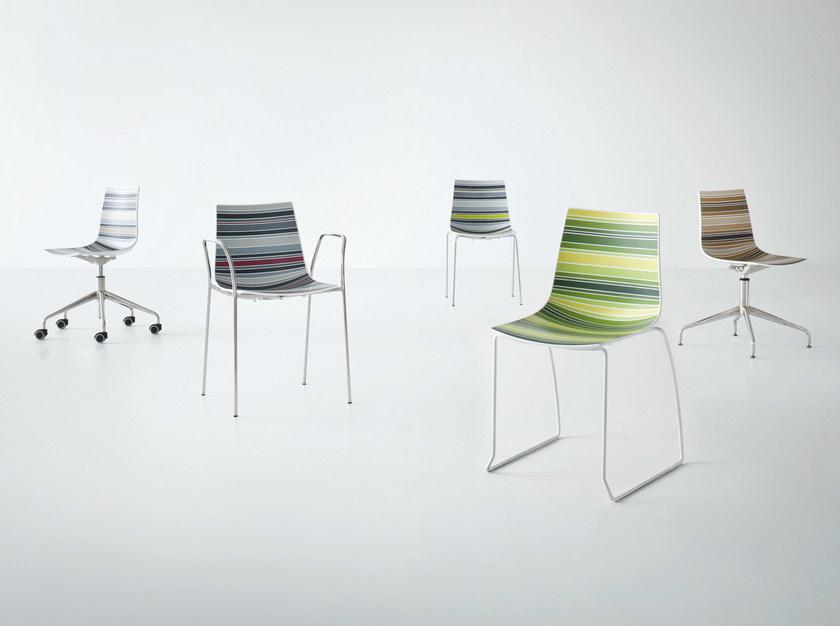 GABER Штабелируемый стул из технополимера с подлокотниками Colorfive sun-id-1441111 - Вид №1