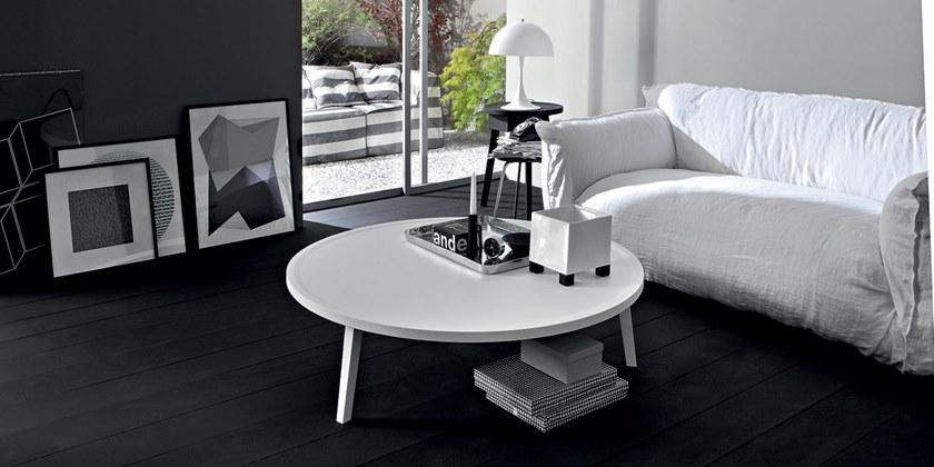 Gervasoni Низкий круглый деревянный журнальный столик Gray sun-id-1424264 - Вид №7