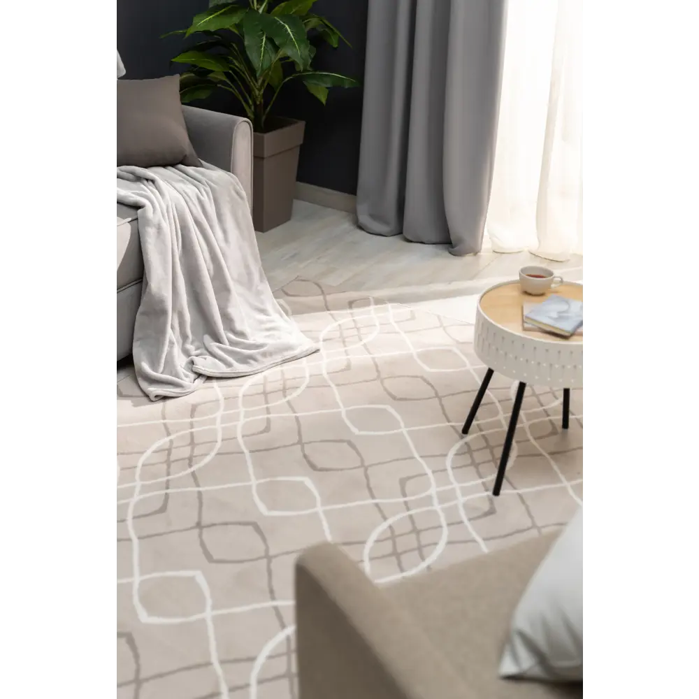 Ковер полипропилен Silver D532I 80x150 см цвет серый MERINOS STLM-2176712 - Вид №5