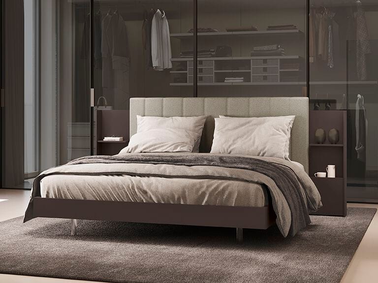 Деревянная двуспальная кровать с мягким изголовьем Febal Casa VENICE ROYAL ARCH-00077898