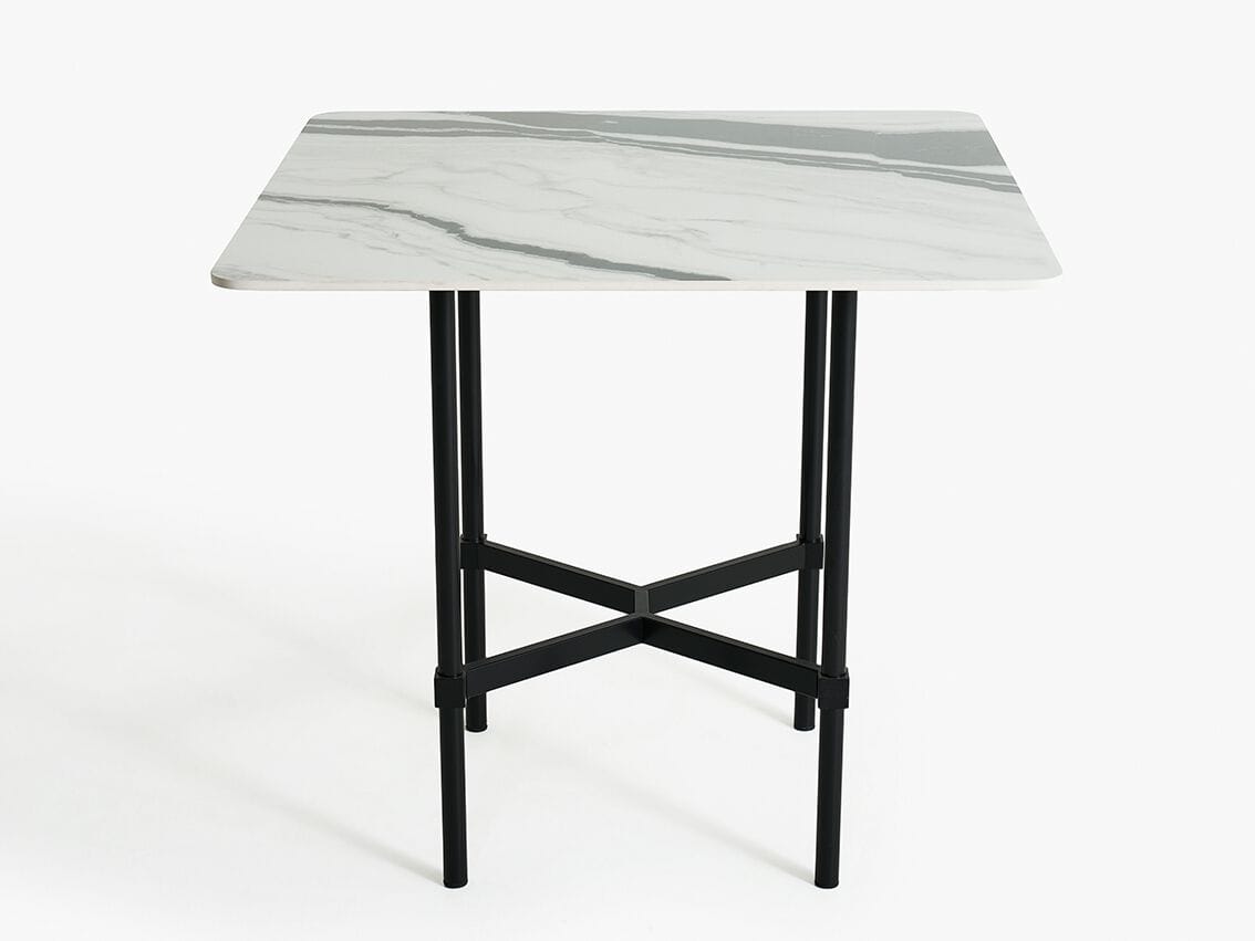 Высокий квадратный садовый стол с керамической столешницей NDESIGN Ezora ARCH-00015036