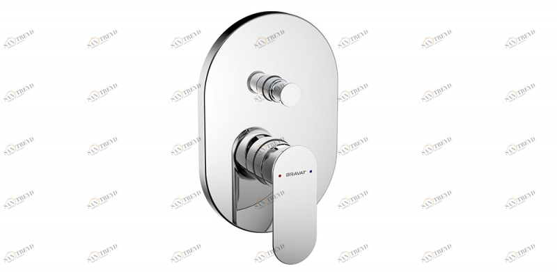 Встраиваемый смеситель (2-функц.) GINA PB865104CP-2-ENG bravat