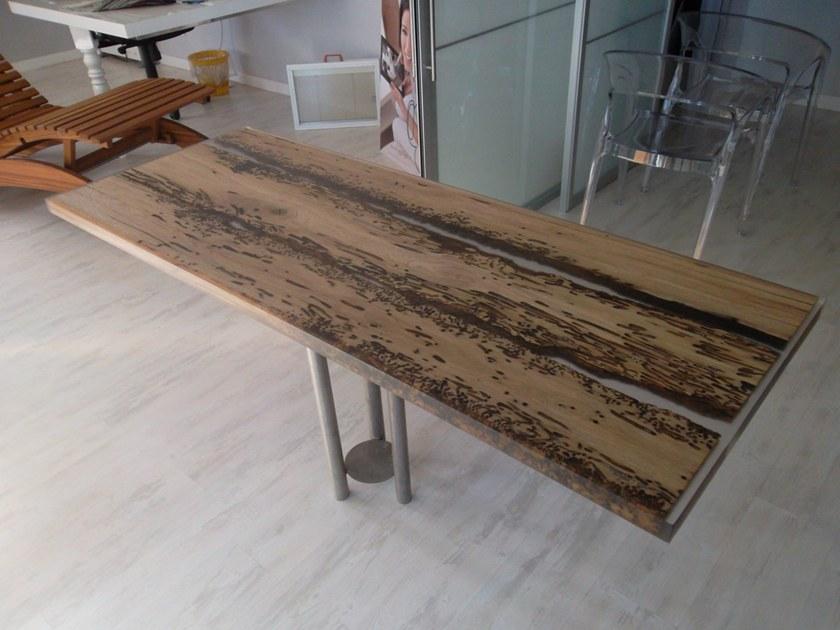 ANTICO TRENTINO Прямоугольный обеденный стол Lebrìc design - legno e resina sun-id-1416809 - Вид №4