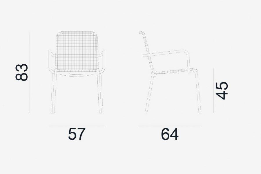 Gervasoni Садовый стул с подлокотниками Gervasoni outdoor sun-id-1510356 - Вид №5