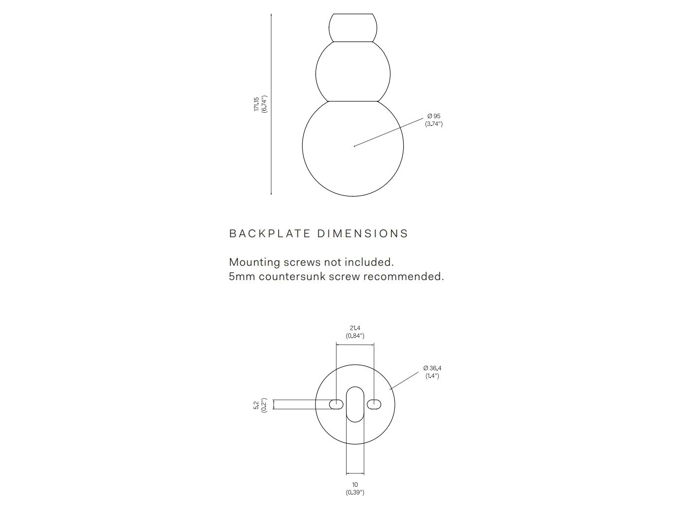 Латунный светодиодный потолочный светильник Michael Anastassiades Шаровой светильник ARCH-00036688 - Вид №7