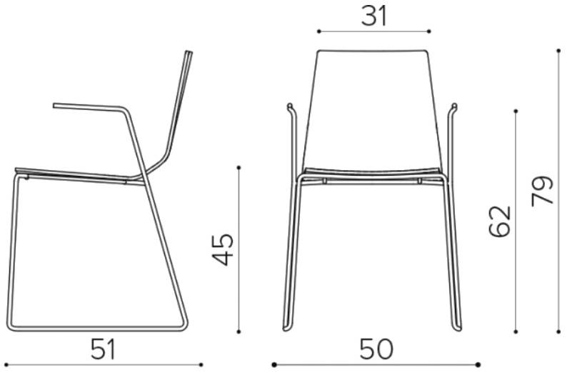 True Design Съемное кресло с подлокотниками со встроенной подушкой Marina sun-id-1452703 - Вид №12