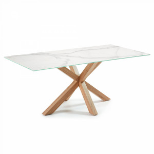 062280 Стол Arya 180x100 керамика Kalos Blanco La Forma Argo