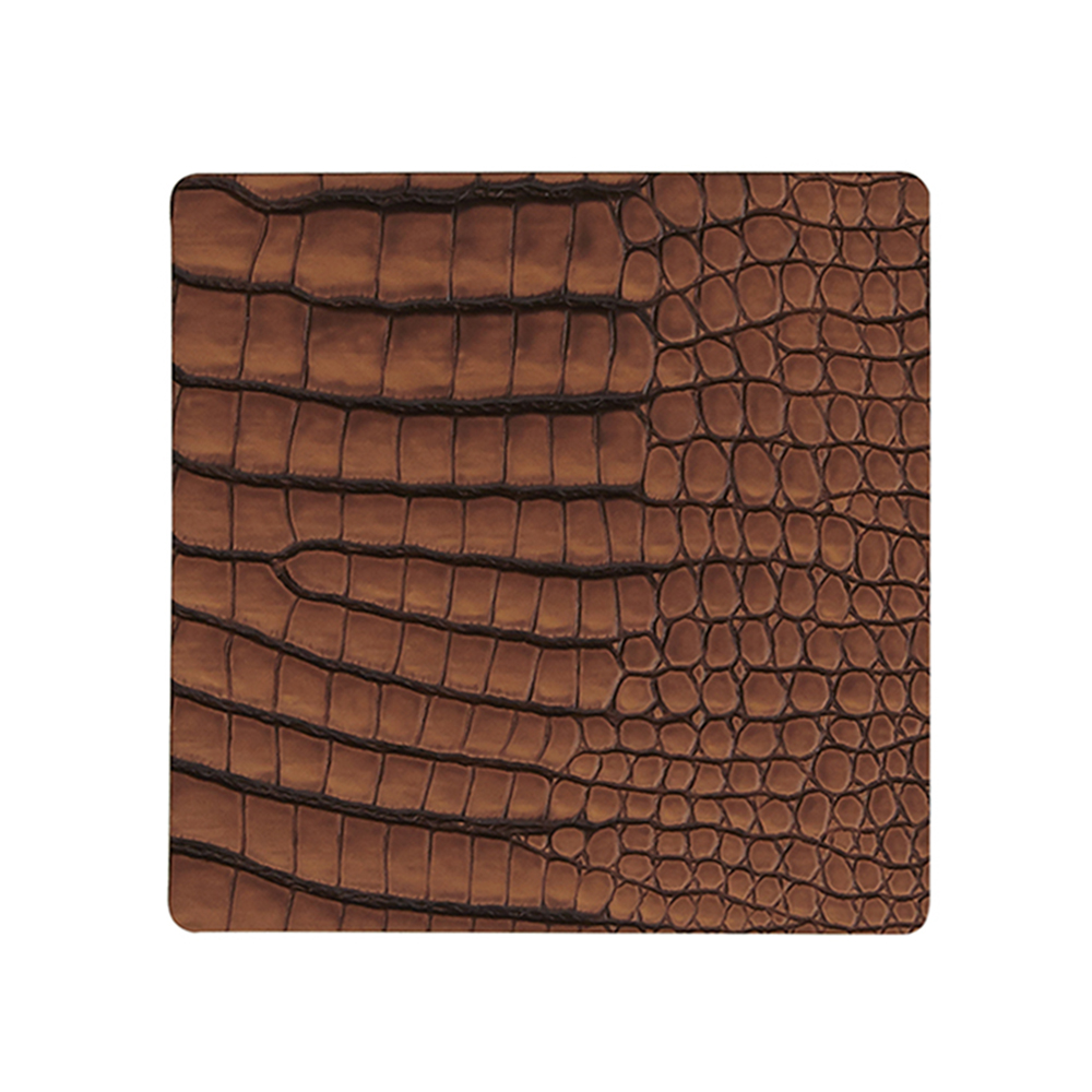 5711590940755 cognac подстаканник квадратный 10x10 см BUBOLA E NAIBO CROCO Santreyd