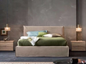 Dall'Agnese Двуспальная кровать с обивкой из ткани Every