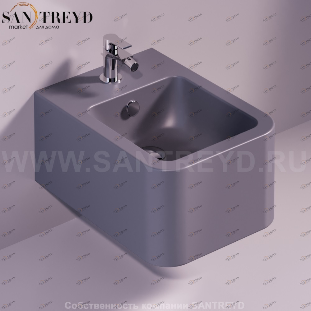 FL64ANTRACITEMATT Биде подвесное Flow Simas