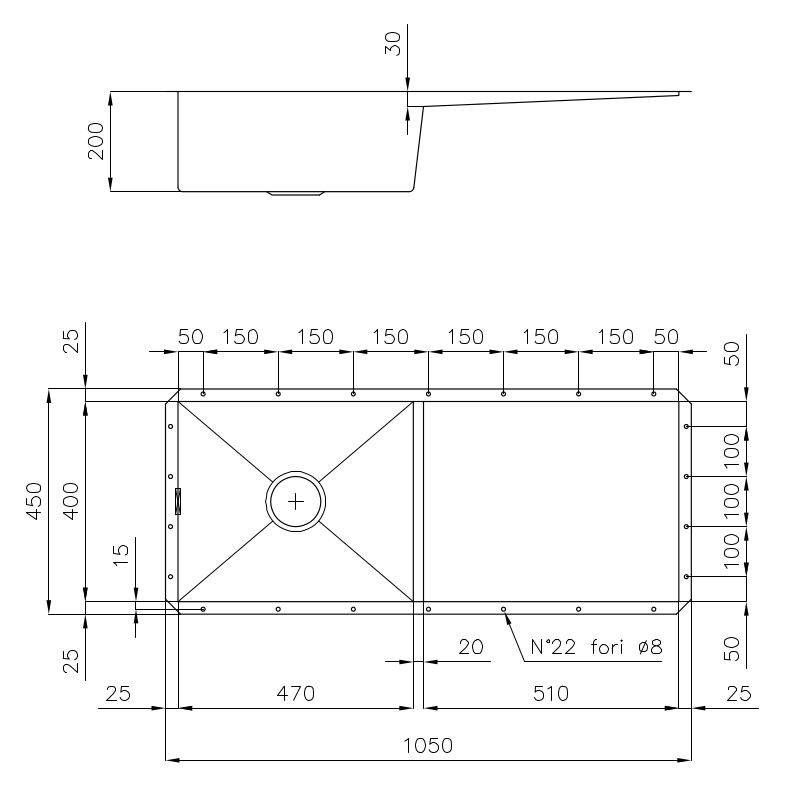 1210850 Мойка Quadra 1210850 Fosterspa  - Вид №1