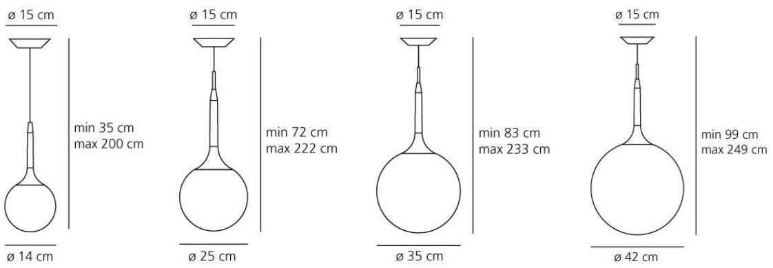 Artemide Подвесной светильник из дутого стекла Castore sun-id-1347046 - Вид №2