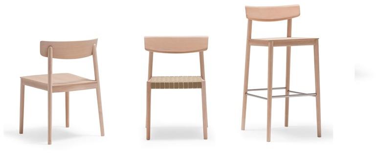 Andreu World Штабелируемый стул из бука Smart Si0612  - Вид №7