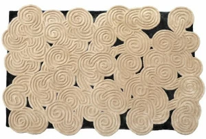 Scarlet Splendour Прямоугольный шерстяной коврик Karesansui