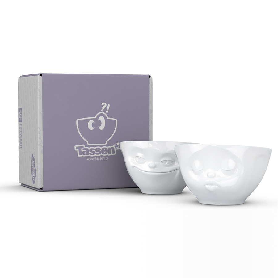 T01.22.01 Набор из 2 чаш tassen grinning & kissing 200 мл белый Tassen by FIFTYEIGHT PRODUCTS  - Вид №10