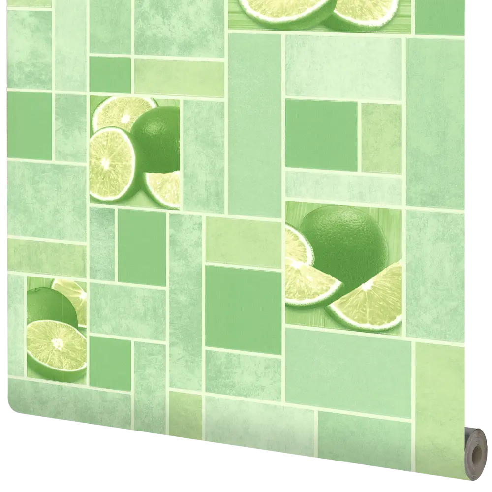 Обои виниловые Аспект Ру Цитрус зеленые 0.53 м 10103-77 STLM-2042533