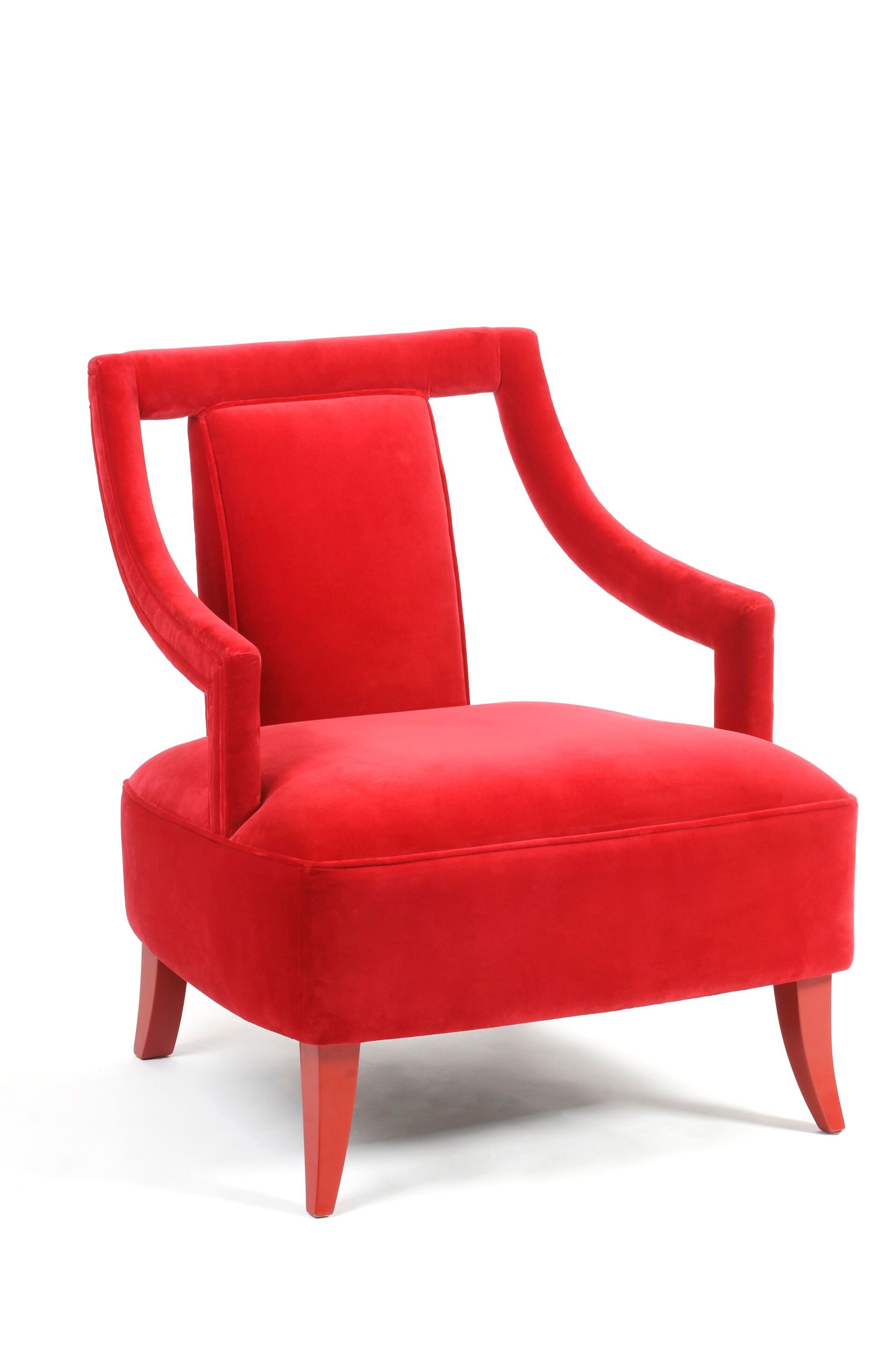 Бархатное кресло с подлокотниками Munna Corset ARCH-00066847 - Вид №11