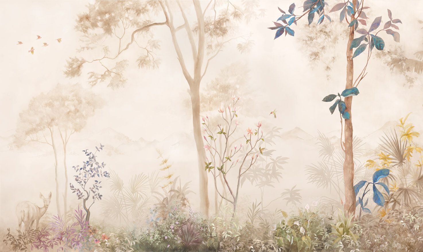 Обои с цветочными мотивами Jannelli&Volpi SHADOWS 1 ARCH-00023293 - Вид №2