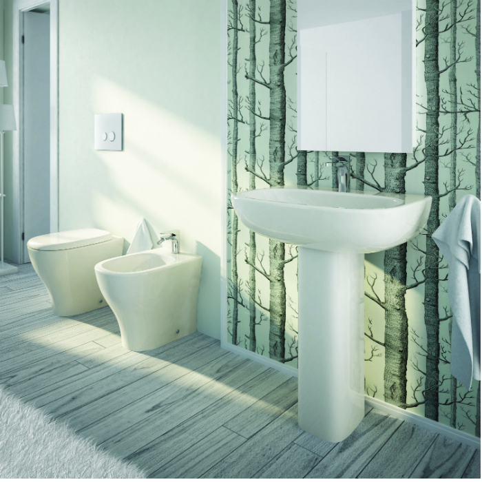 20256 Подвесная раковина настенная овальная Ceramica Hidra MY new! белая - Вид №5