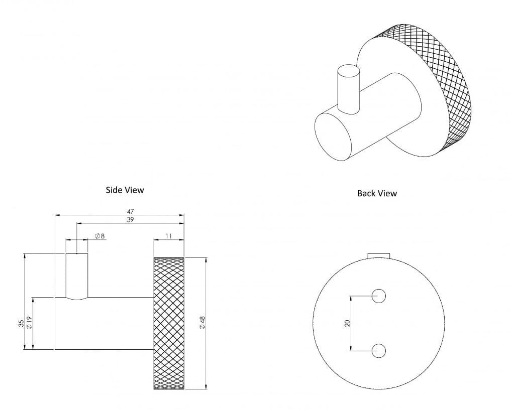 Вешалка для полотенец из нержавеющей стали LUSSO Urban ARCH-00060327 - Вид №2
