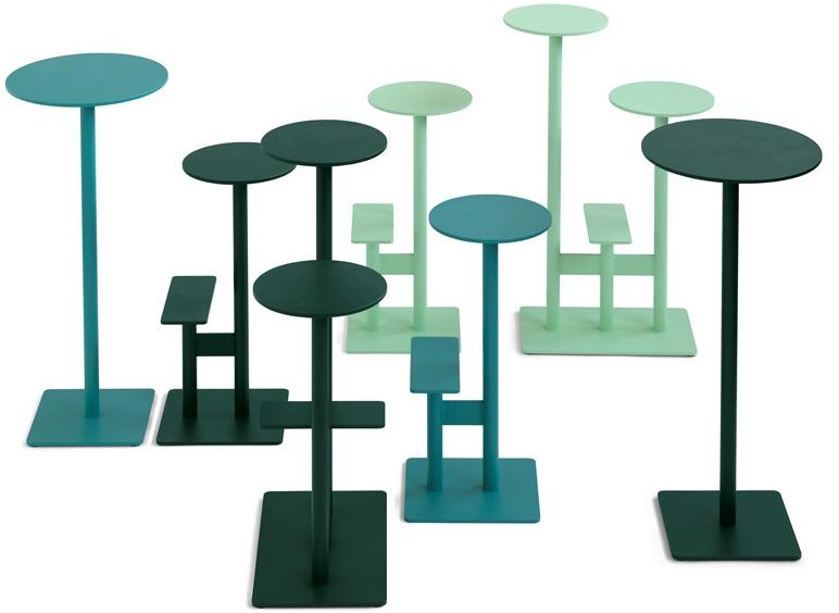 Blå Station Высокий барный стул из алюминия с подставкой для ног Combo Bla Station sun-id-1459300 - Вид №10