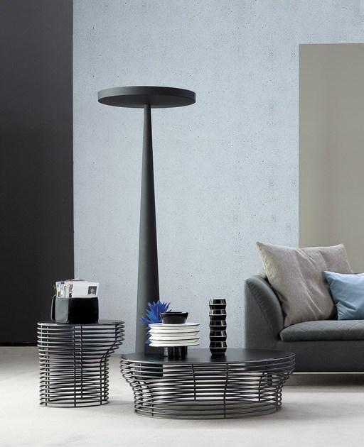 Bonaldo Круглый журнальный столик из стали и стекла sun-id-1362468 - Вид №3