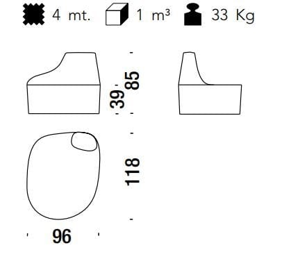 Тканевое кресло MOROSO остров Саруяма ARCH-00042501 - Вид №6
