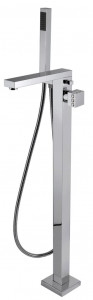 3P534 / D Смеситель для ванны напольный с душевым комплектом, переключателем и прогрессивным картриджем. Bongio Pure Glam