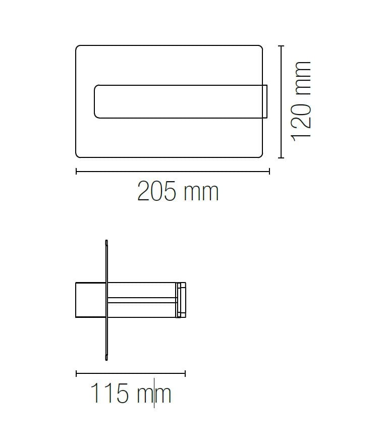 Алюминиевый светодиодный настенный светильник Fan Europe Lighting INTEC ARCH-00114460 - Вид №1