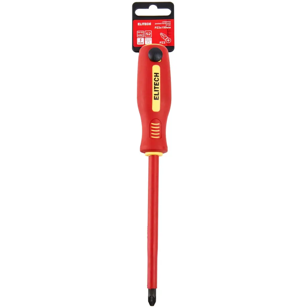 Отвертка крестовая диэлектрическая Elitech 231303 PZ3x150 мм 89407158 STLM-1575526 - Вид №5
