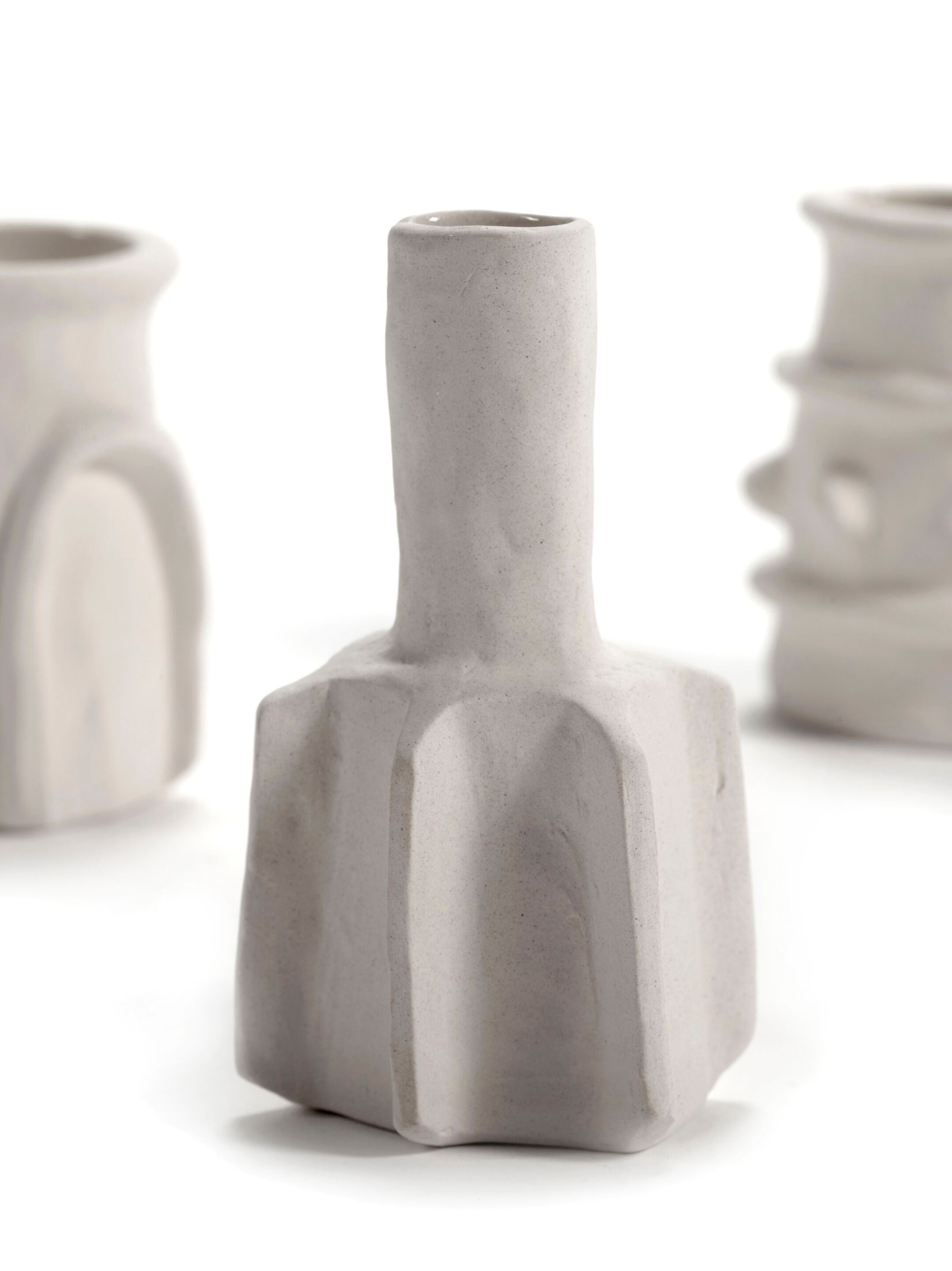 Набор из 6 круглых каменных ваз Serax Marie interior accessories ARCH-00000650 - Вид №1