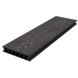 Террасная доска ДПК Holzhof Classic цвет Антрацит 4000x153x28 мм 0.612 м²