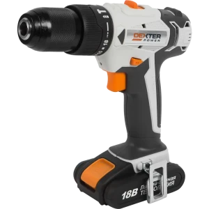 Дрель-шуруповерт ударная аккумуляторная Dexter Power CDI219LD.Q, 18 В Li-Ion 2 Ач