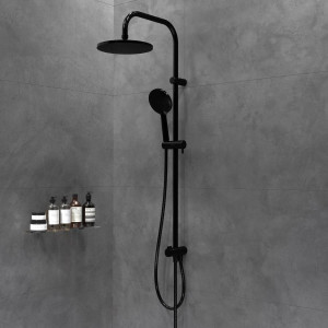 408771430 набор 2 в 1: смес. для ванны/душа душ система шт черный. Damixa Origin Bit