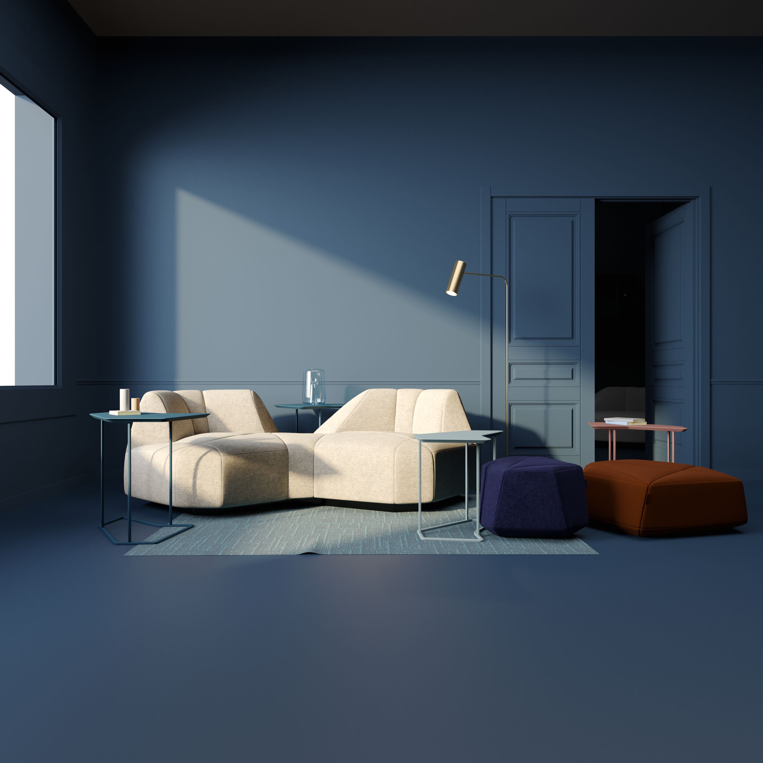 3-местный тканевый диван FID Paris Crystal ARCH-00041264 - Вид №5