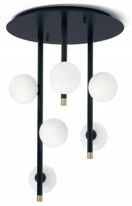 Miloox Потолочный светильник из металла и опалового стекла Pomì 1744.100