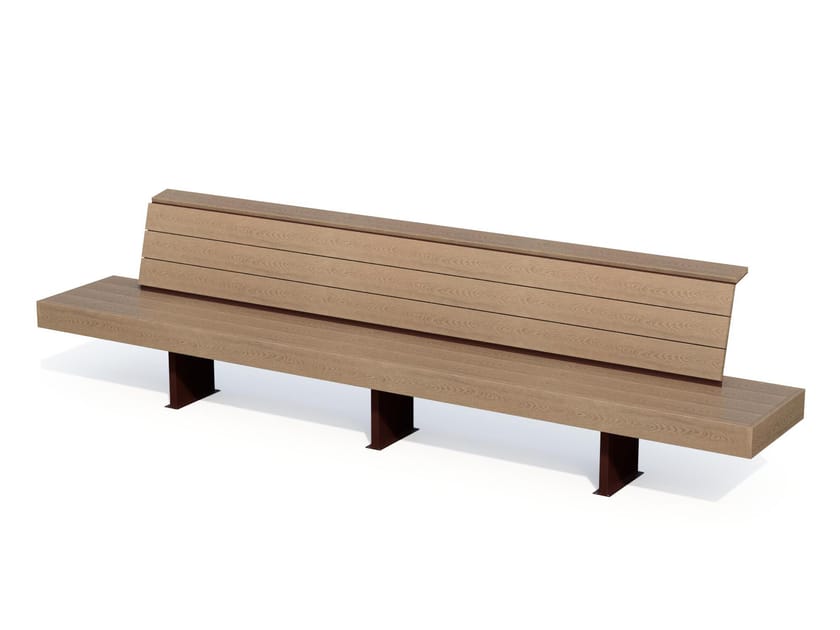 Скамья WPC со спинкой Studio Città ZEPHYR 3600 ARCH-00138277