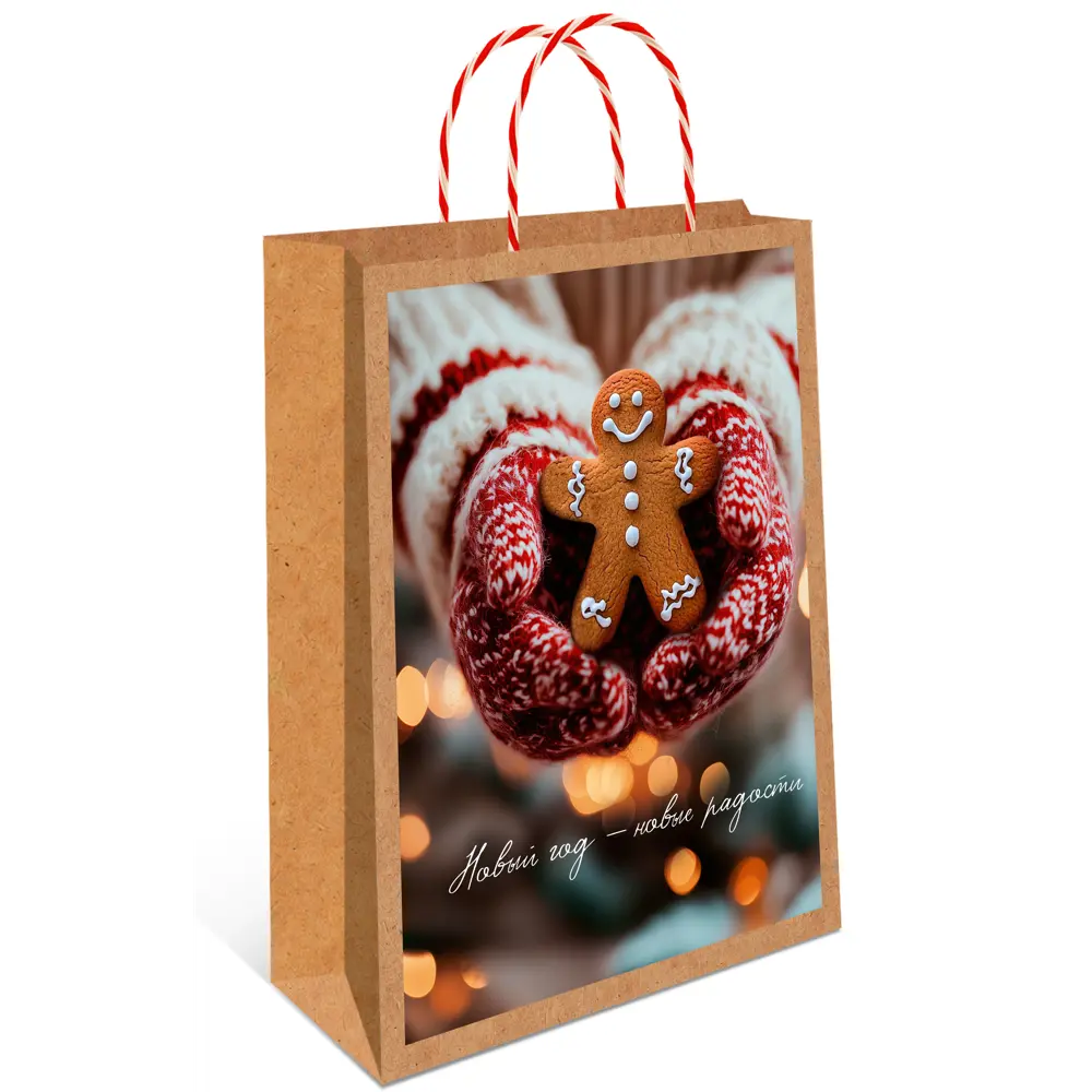 Подарочный пакет Арт и дизайн Крафт 32x26 см в ассортименте STLM-2030691 - Вид №1