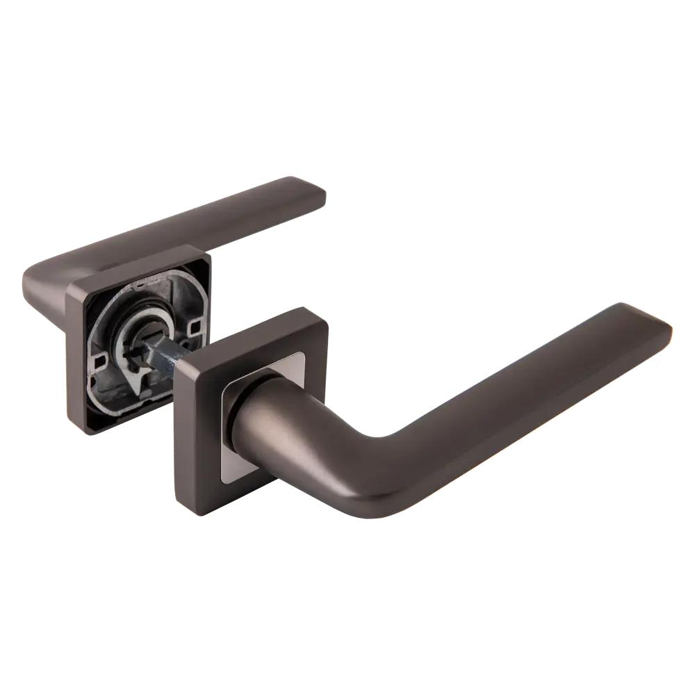 Дверные ручки Armex H-22112-A-GRF, без запирания, комплект, цвет графит STLM-2201813