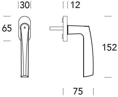 Reguitti Оконная ручка dk на розе Golf Aj15dk01588 - Вид №1