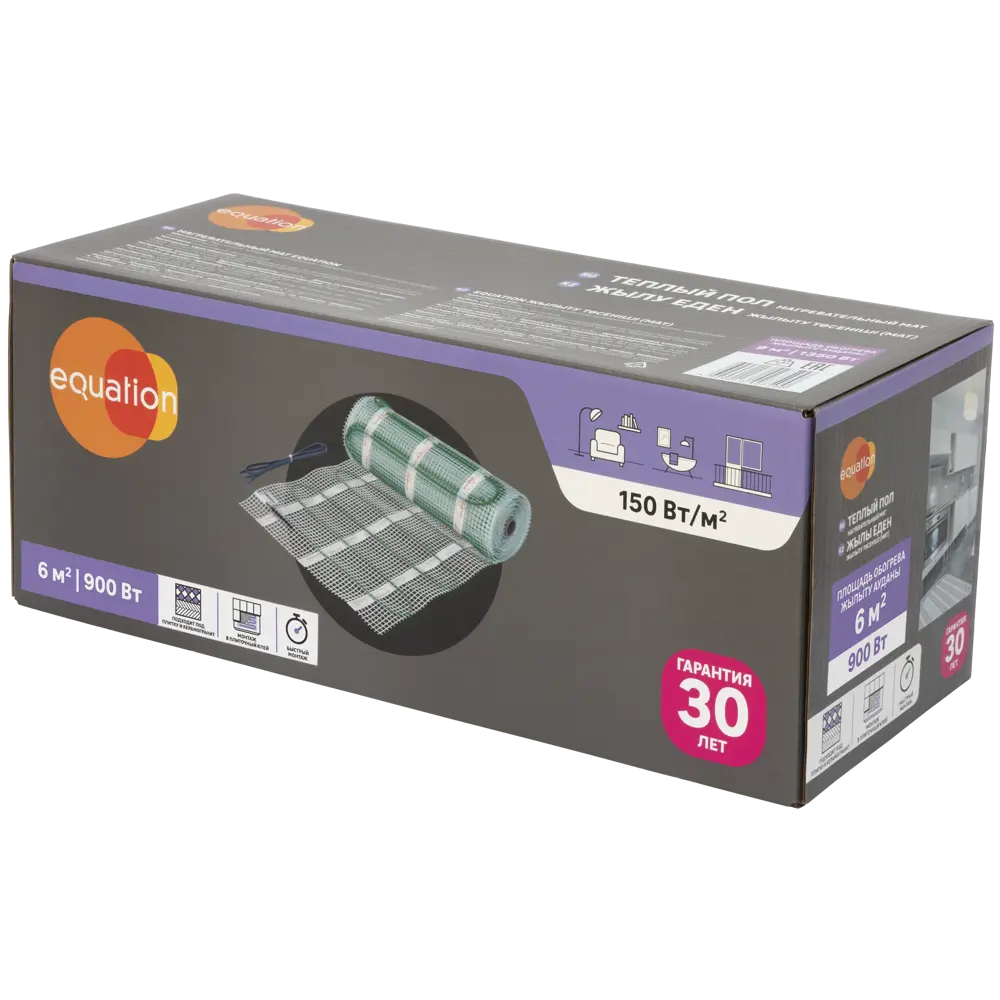 Нагревательный мат для теплого пола Equation 6 м2 900 Вт STLM-2125701 - Вид №3